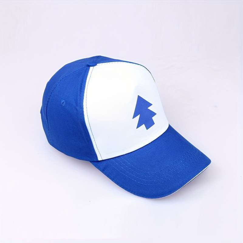 1pc Blue Pine Tree Baseball Cap For Men And Women Popular Summer Sun Protection Baseball Cap