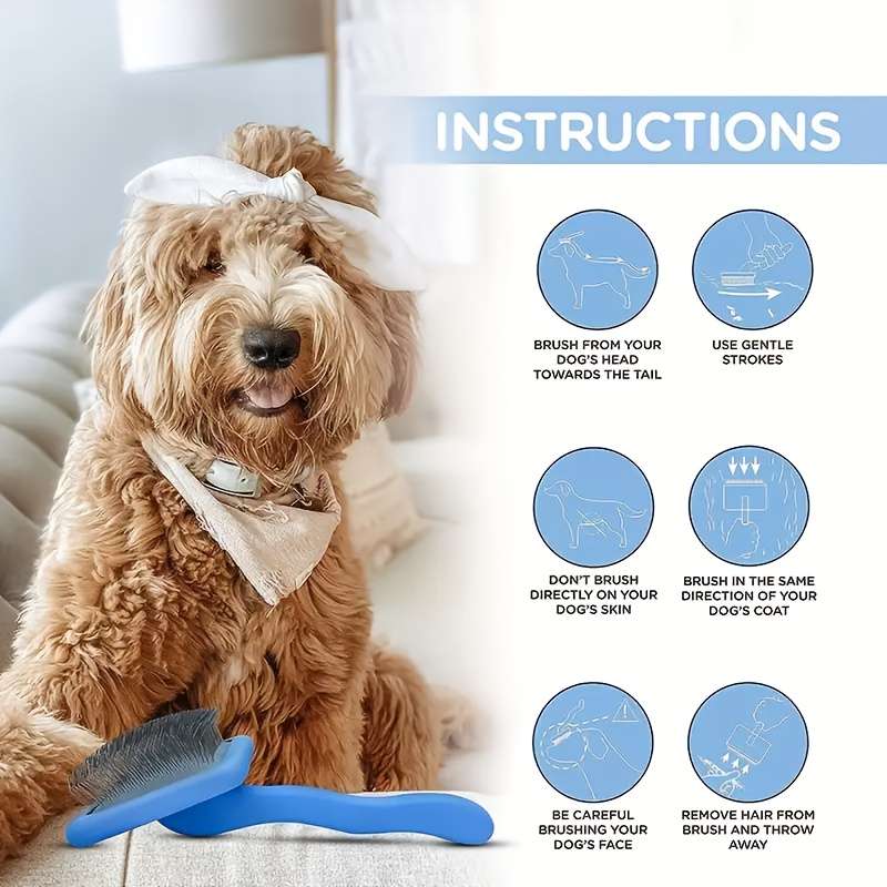 1pc Red Pet Comb