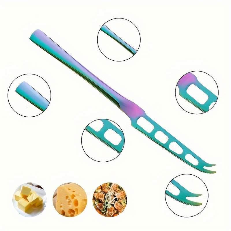 1pc Cheese Knife Stainless Steel Cheese Slicer Butter Cutting Knife Bread Fruit Jam Kitche