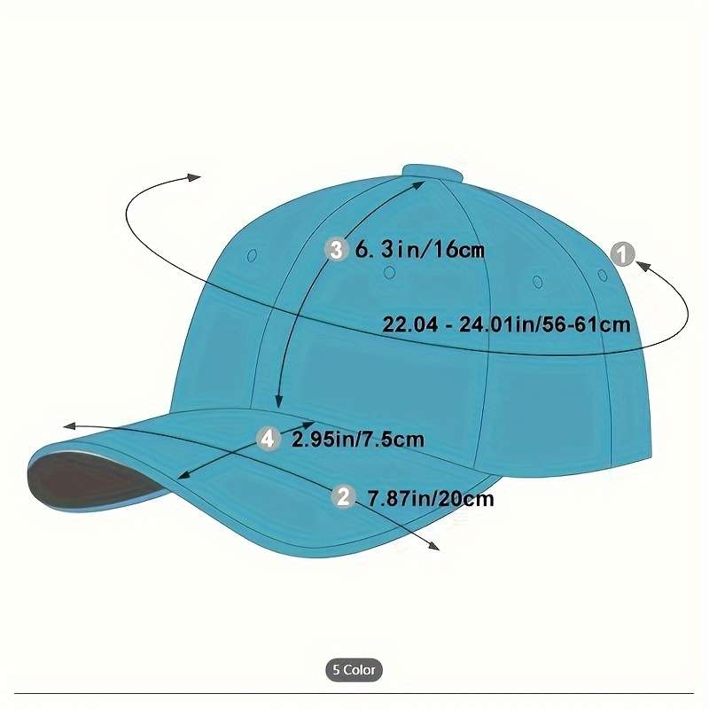 1pc Men'S Classic Embroidered Trucker Cap 100% Polyester Adjustable Dad Hat with Alphabet Pat
