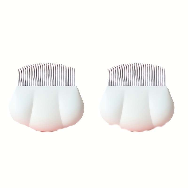 Shell White 2 Piece Set Pet Comb