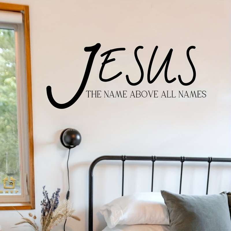 1pc  Black Jesus Christian Themed Stickers