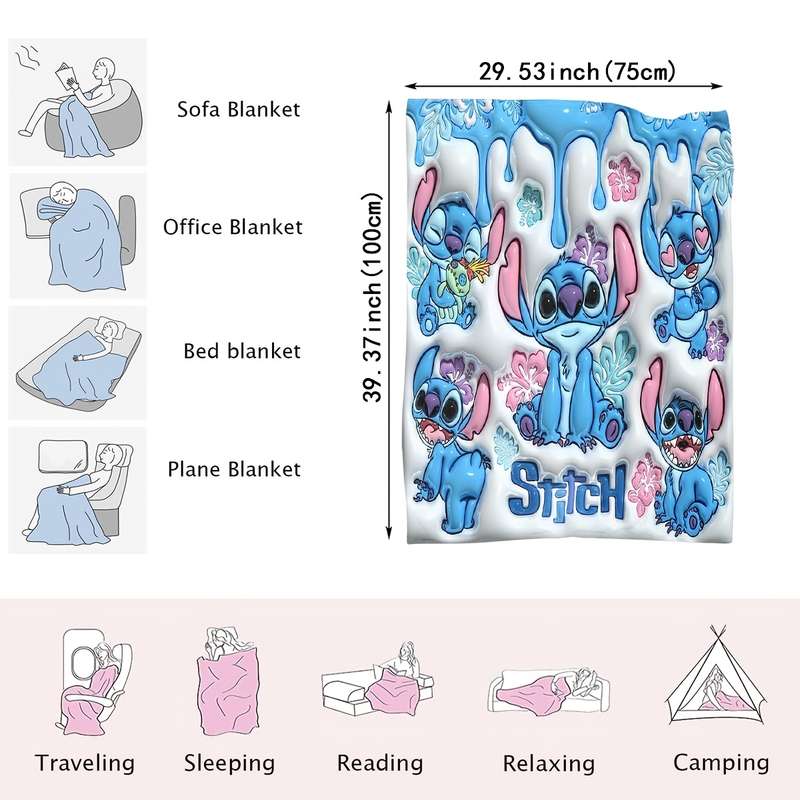 1ps Blanket Color Polychrome size 100x150cm