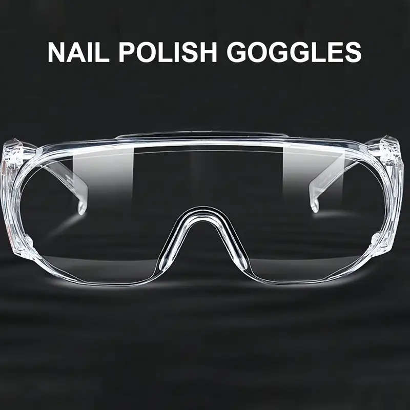 1pc Nail Polish Goggles Anti-Fog And Splash-Proof High Transparency for Nail Art Tool High-Definitio