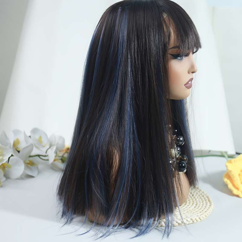 1Pc Flax Golden 50.8cm Fashion Design Wig