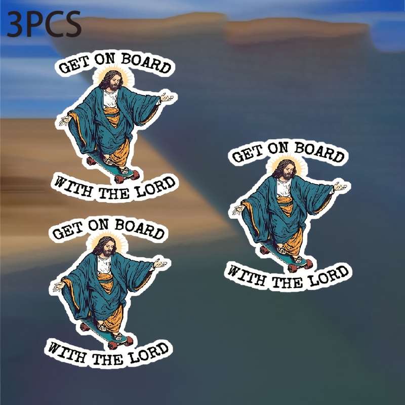 1pc Jesus Christian Themed Stickers