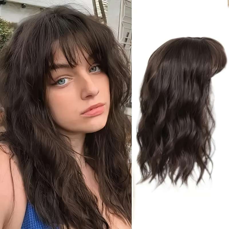 1Pc Black 40.64cm Fashion Design Wig