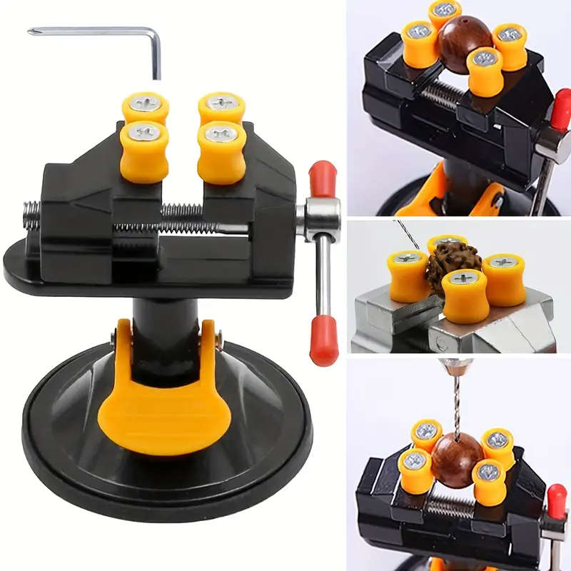 1pc Mini Table Vise Clamp 360 Suction Vice Clamp Drill Press Vise Table Bench Vice Craft Vise DIY