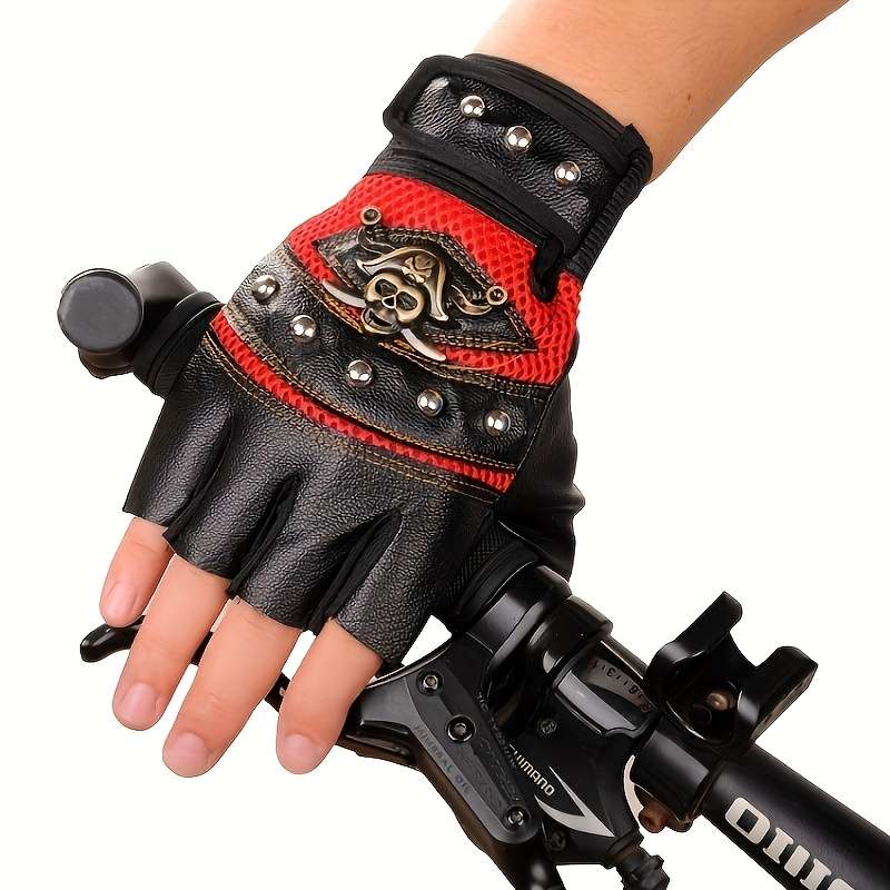 1 Pair Blue Outdoor Sports Gloves