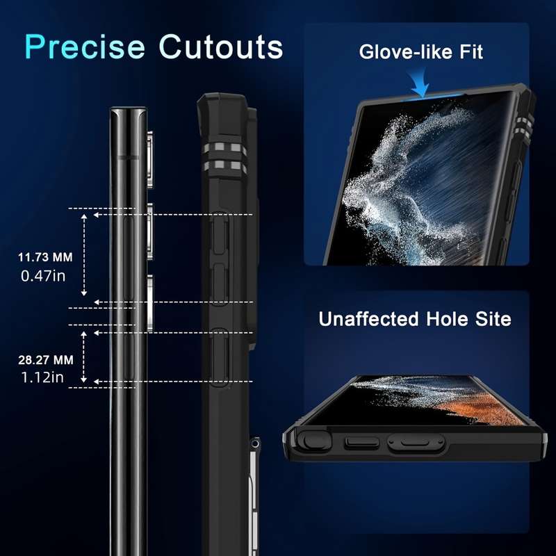 1pc Black For Samsung Galaxy A23 Phone Cases