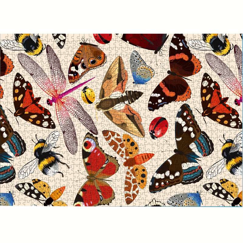 1000pcs Insect World Puzzles Thick and Durable Seamless Jigsaw Puzzles for Adults P