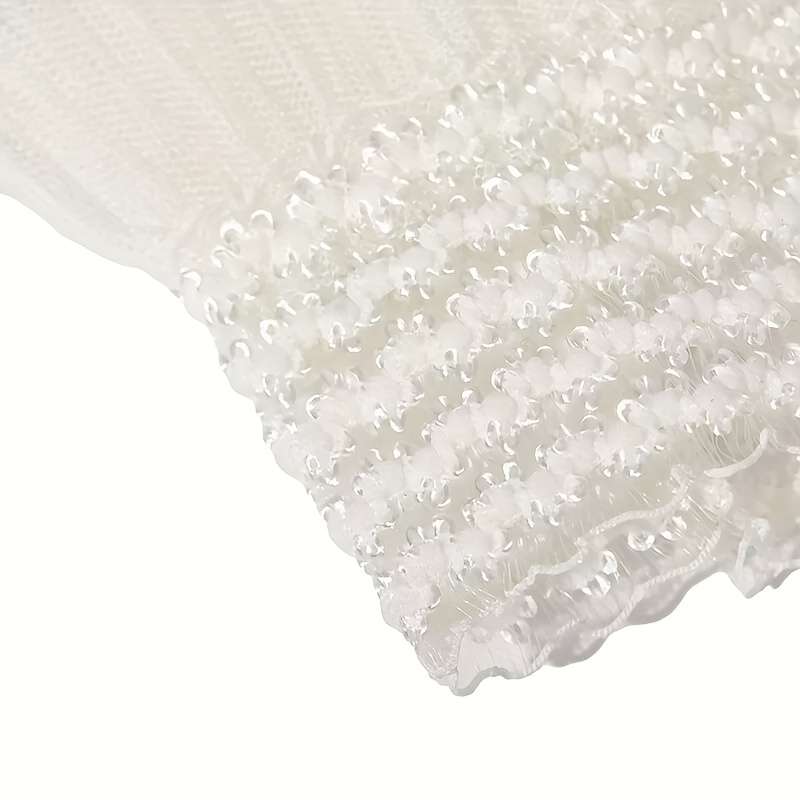 1 Pair White Lace Pleated Cuff Manicure Gloves