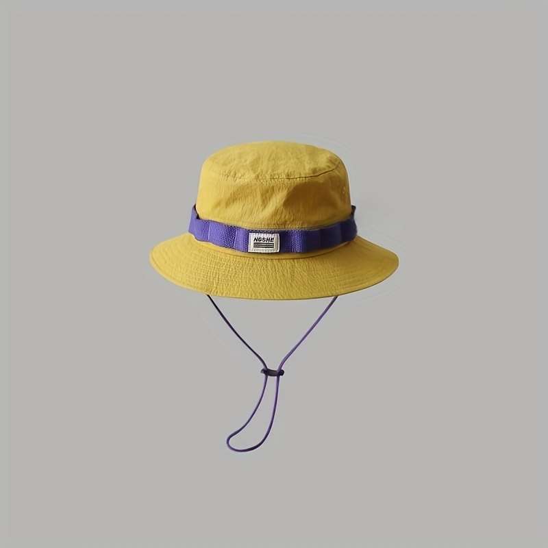 1pc The same outdoor adventure camping hat for men and women color block theme beautiful and prac