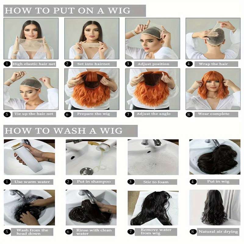 1Pc Black 60.96cm Fashion Design Wig