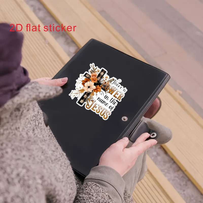 1pc   13.97 cm x 13.97 cm Jesus Christian Themed Stickers