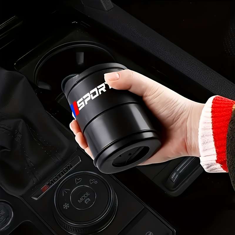 1pc One Portable Universal Car Ashtray Designed for BMW Models 1 3 5 7 And X5 Featuring High T