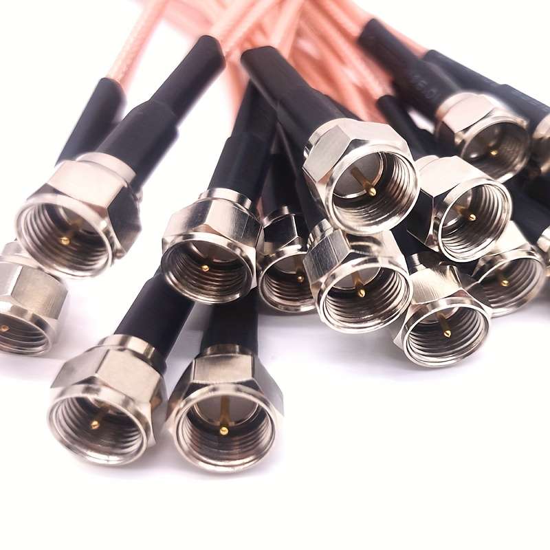 1pc 15cm 5.91inch F-Type RG316 Splitter Coax Cable Impedance 50 ohms TV Antenna 3 Way Splitter