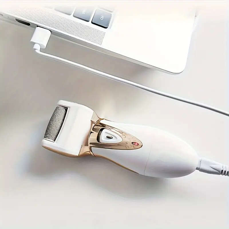 1pc Rechargeable Electric Foot Callus Remover USB Powered Pedicure Tool with 5 Interchangeable Grind