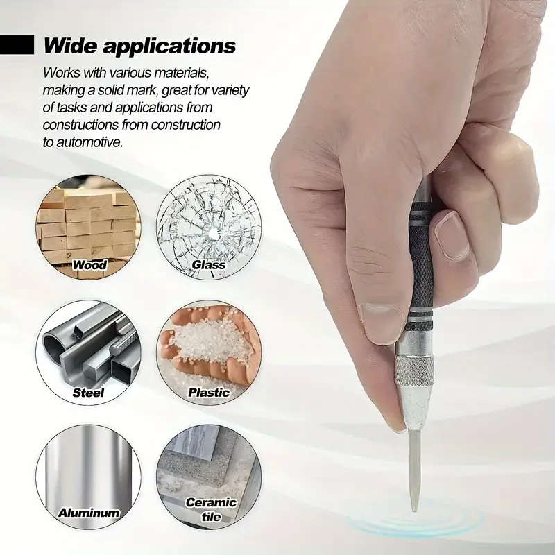 Automatic Center Punch With 2 Extra Bits