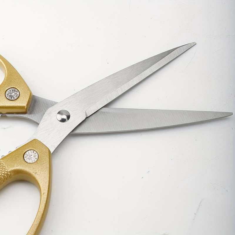 1pc Stainless Steel Kitchen Scissors Heavy Duty Chicken Bone Scissors With Ergonomic Handles