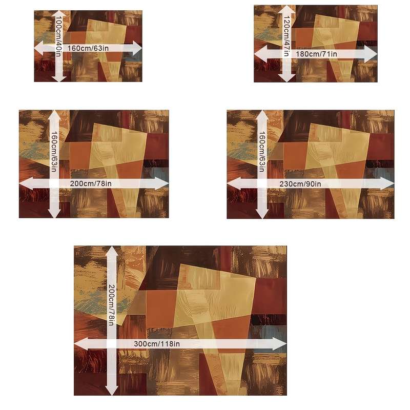 1Pc 100x160cm 39x63inch Floor Mat