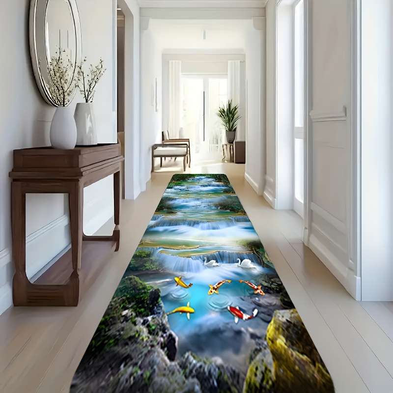 1Pc 23.6x118.1inch 60x300cm Floor Mat