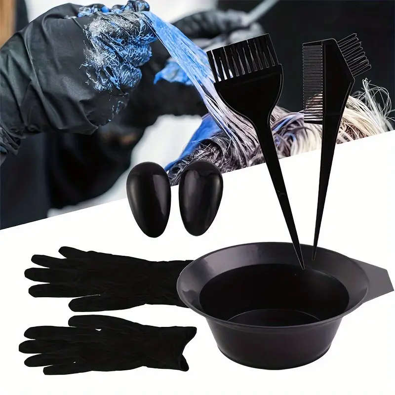 16pcs Hair Coloring Kit with Mixing Bowl Dual-Sided Brush Salon Accessories for All Hair Types