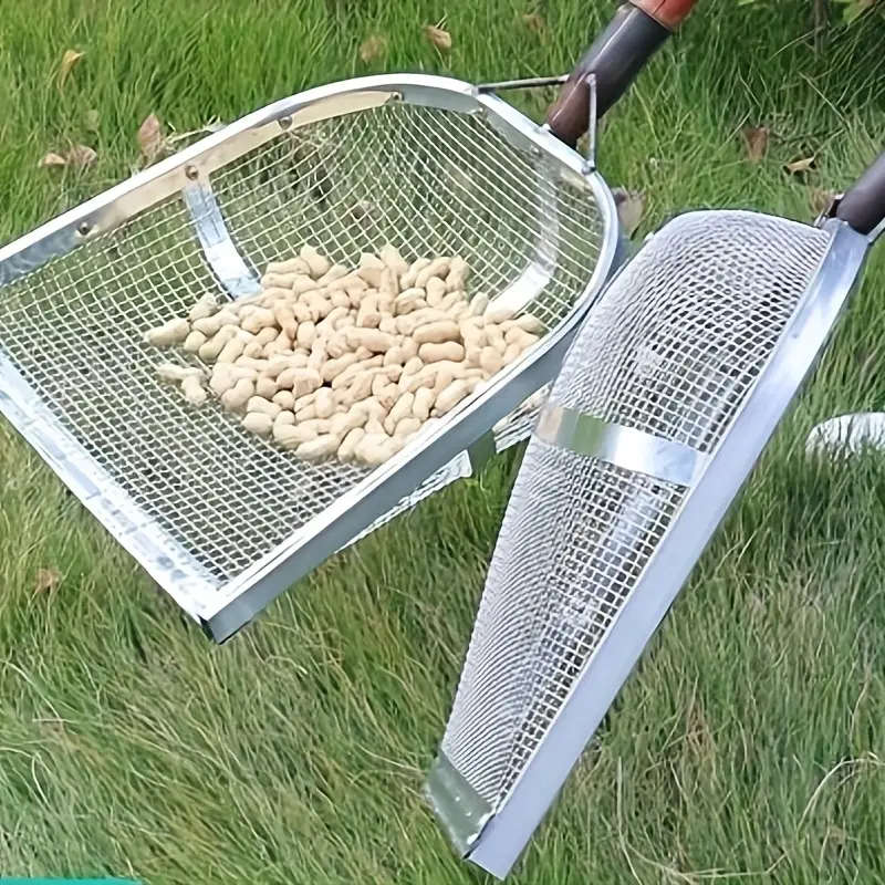 Metal Soil Sifter Gardening Shovel Tool With Strainer
