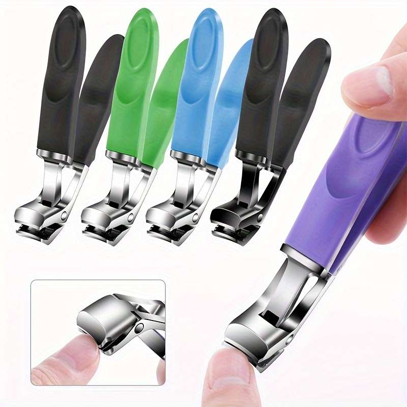 1pcs In-stock Stainless Steel Nail Clippers Heavy-duty Nail Clippers Curved Design Large Openin