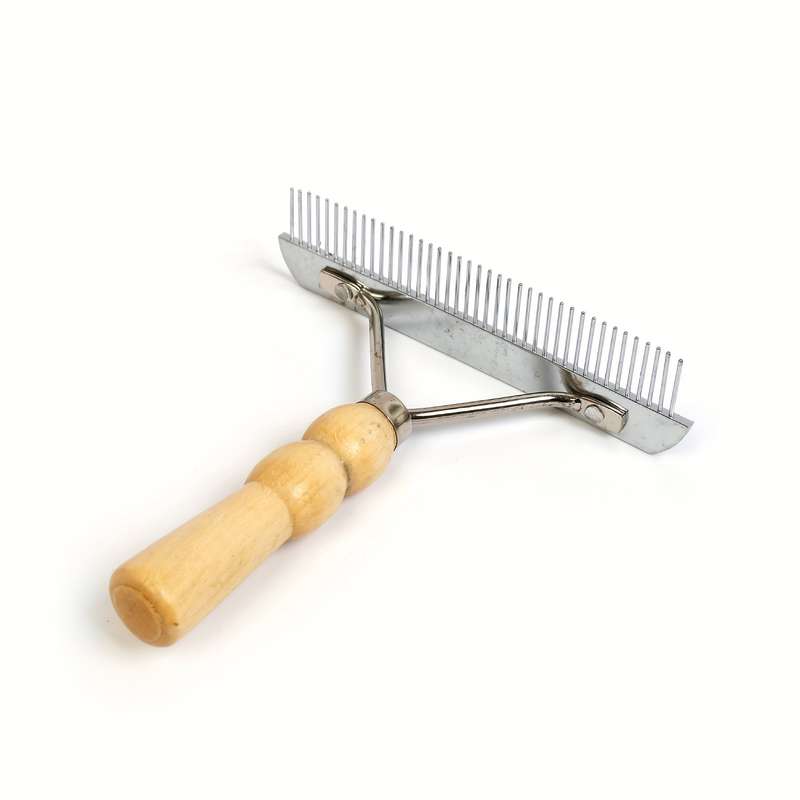 1pc Wood Color Pet Comb