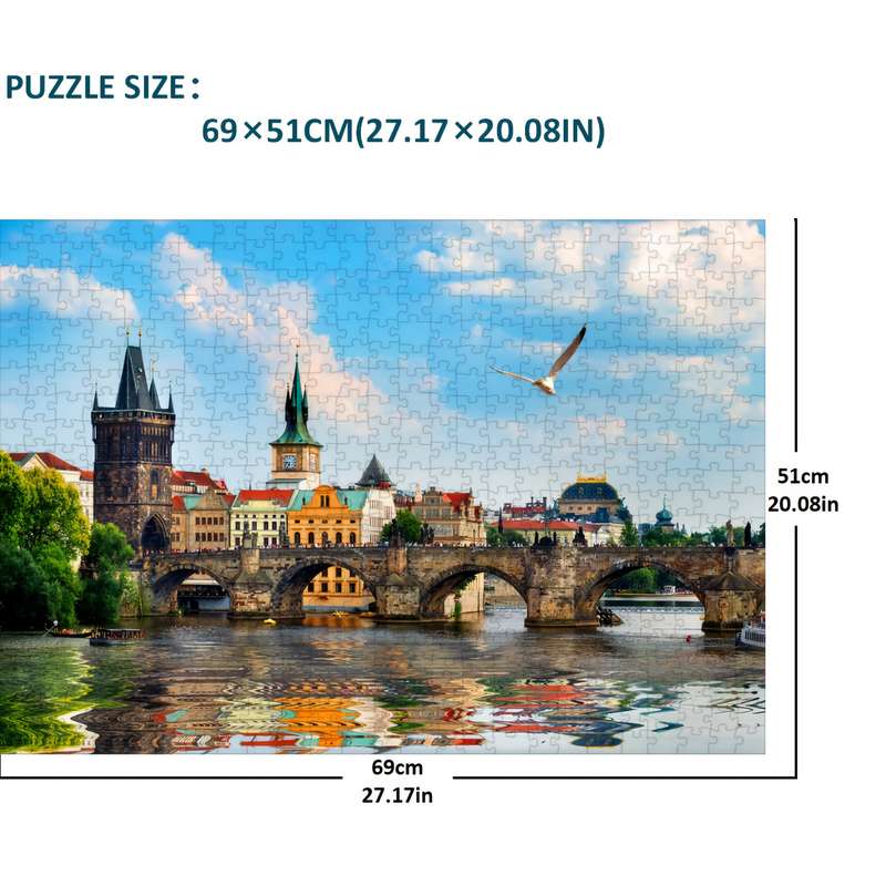 1000 Piece Paper Jigsaw Puzzle For Adults 68.58x5