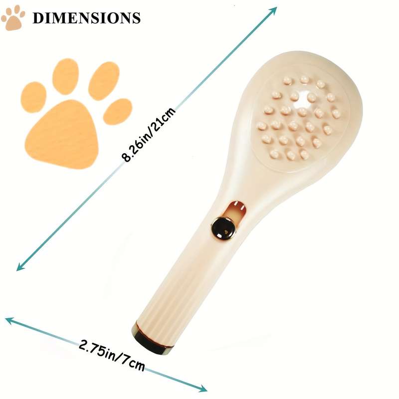 1pc Orange Cushion Comb Pet Comb