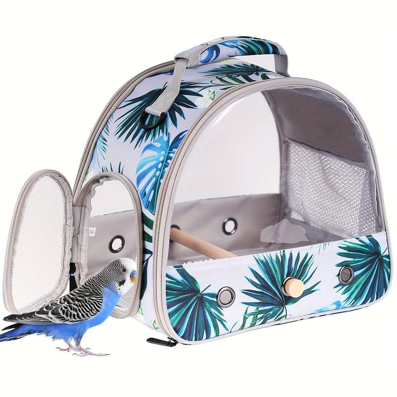 1pc Green Floral Pet Bag