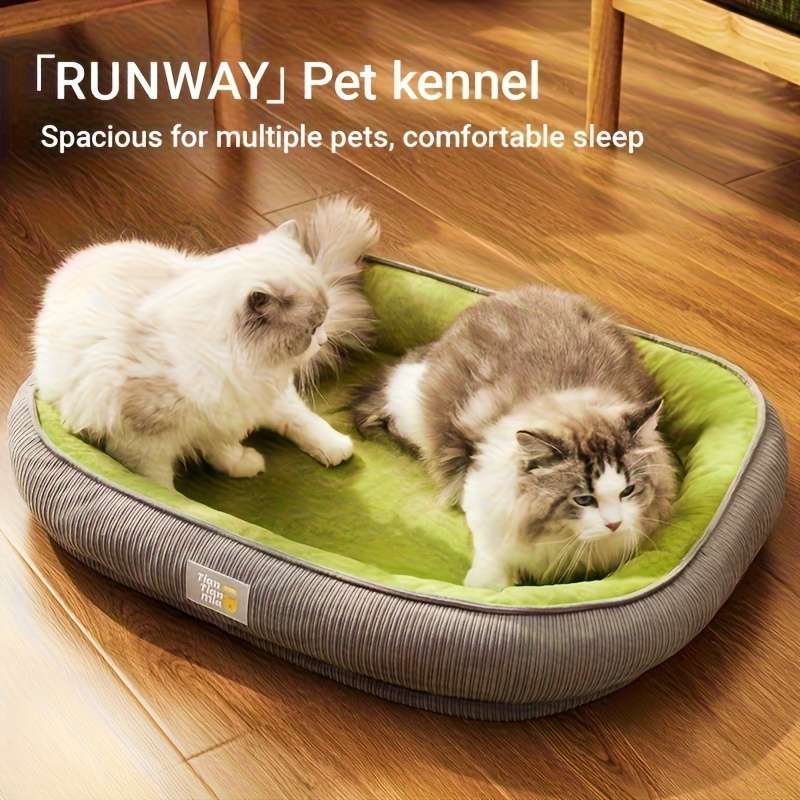 1PC Pet Mat Gray Green Size 59.99x48.01 cm