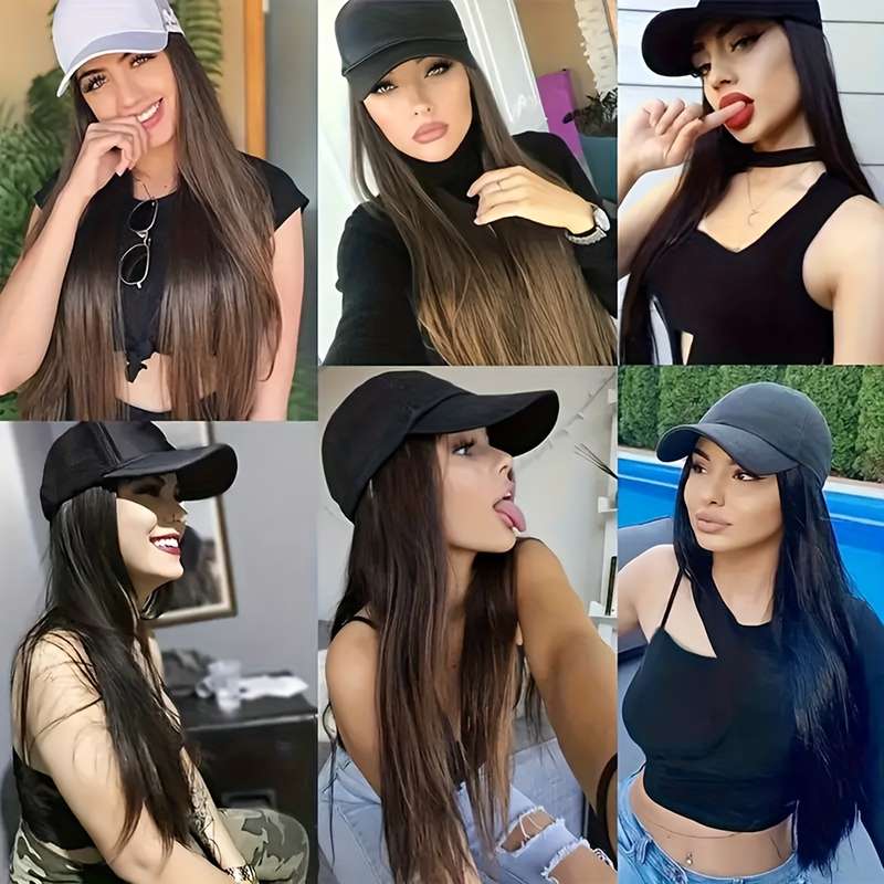 1Pc Black 40.64cm Fashion Design Wig