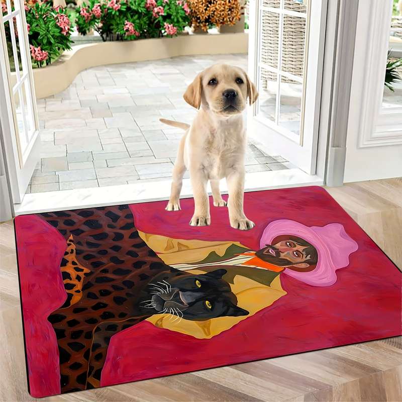 1Pc Polychrome 80x120cm Floor Mat