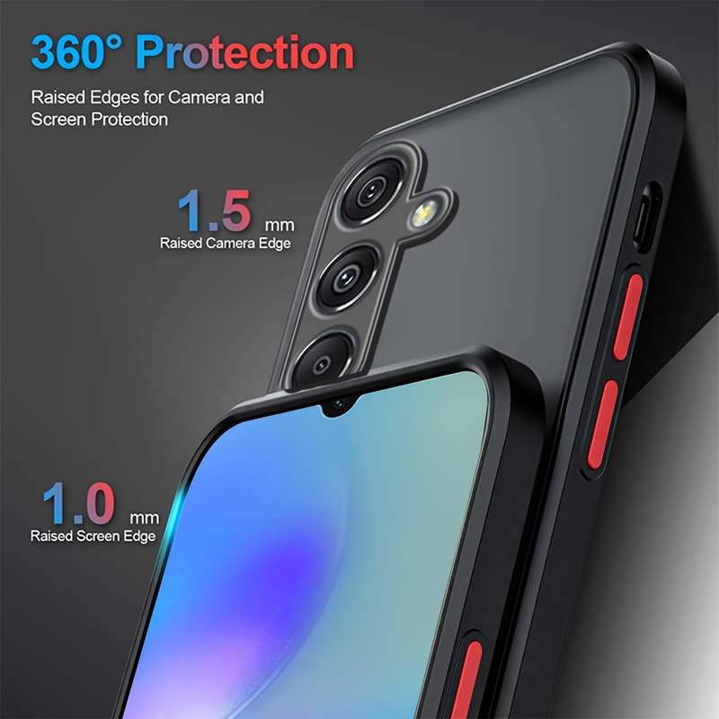 1pc Black For Samsung Galaxy A55 5G Phone Cases