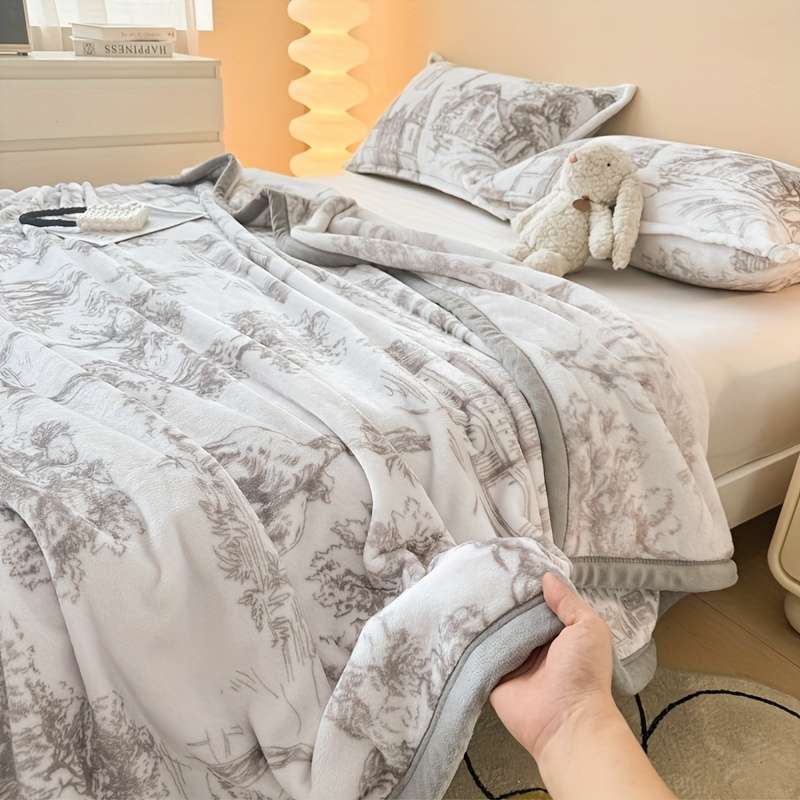 1ps Blanket Color Ink Castle Ash size 150cmx200cm