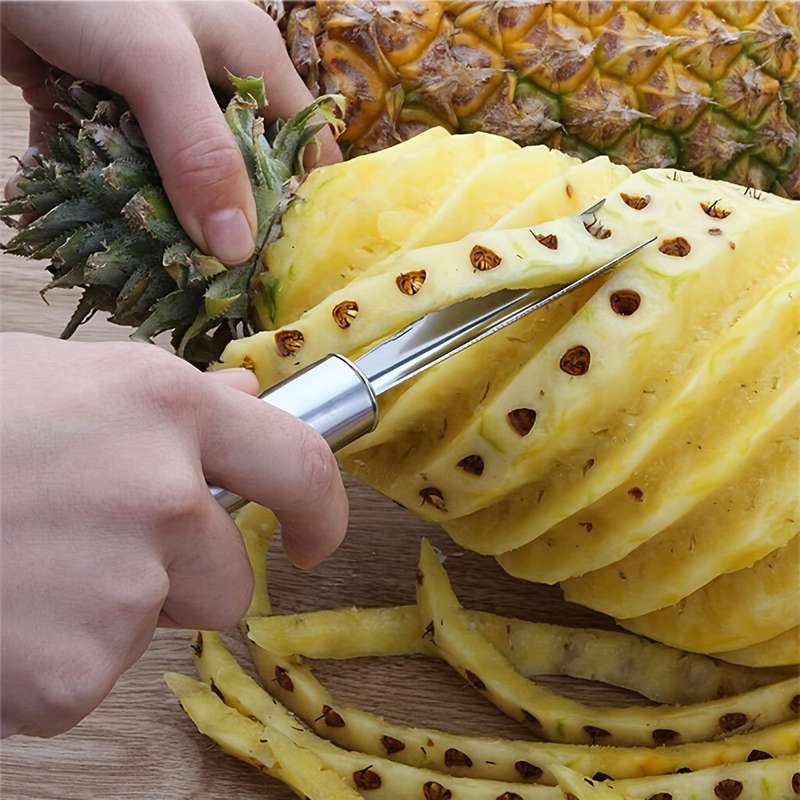 2pcs set Stainless Steel Pineapple Knife Set Fruit Core Remover Pineapple Cutter Pineapple