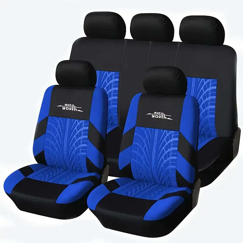 Universal Fit High-Quality Seat Cover Set for Cars Full Set Car Seat Protectors Durable Polyester