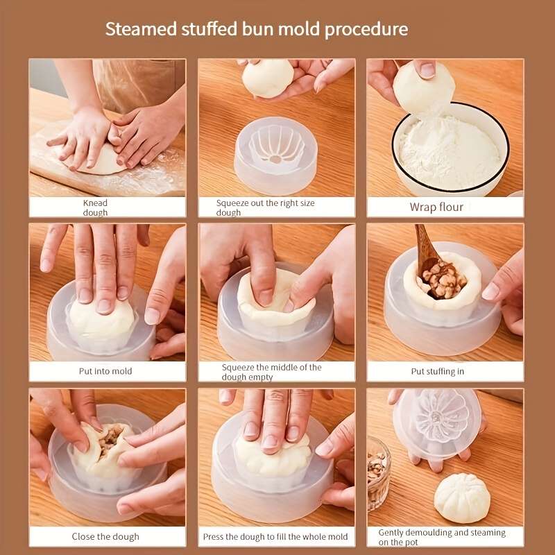 1pc Multi-Use Non-Stick Silicone Food Mold Ideal for Pastry Pasta Mantou Meatballs More
