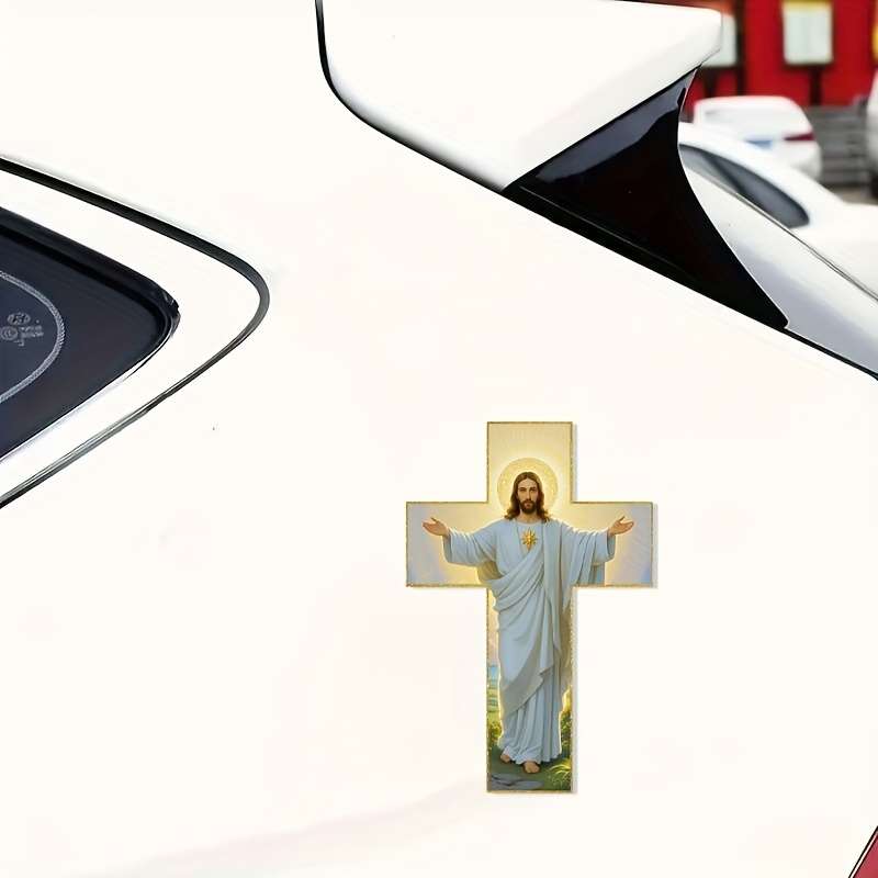 1pc 15.24cm Jesus Christian Themed Stickers