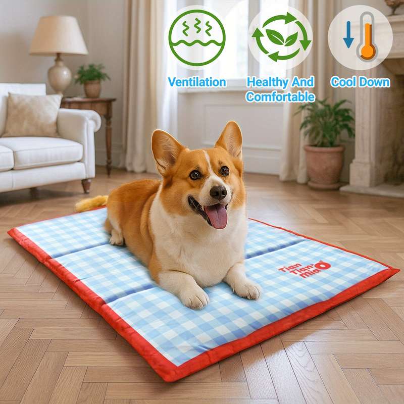 1piece Cartoon Blue Cooling Pad