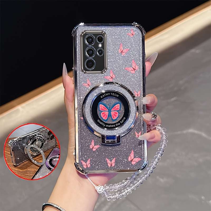 1pc Rose Golden For Samsung Galaxy S22 Ultra 5G Phone Cases