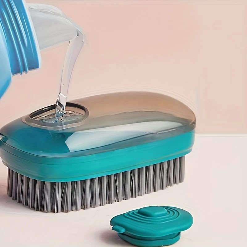 1pc Multifunctional Liquid Cleaning Brush Cleaning Tool Soft Hair Cleaning Brush Clothes Hats Shoes