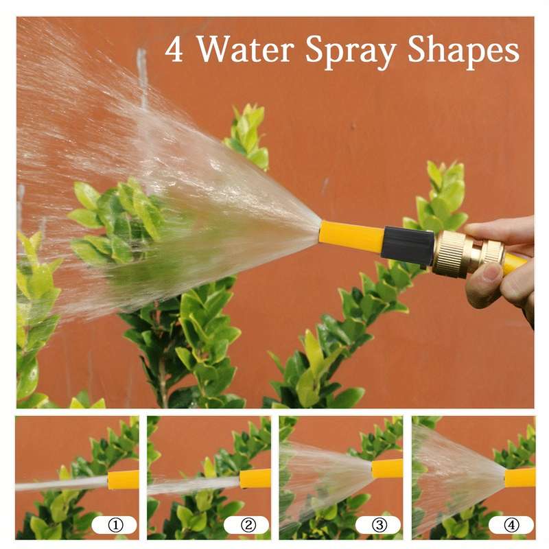 2Pcs Yellow And Black Hose Pipe Garden Nozzles
