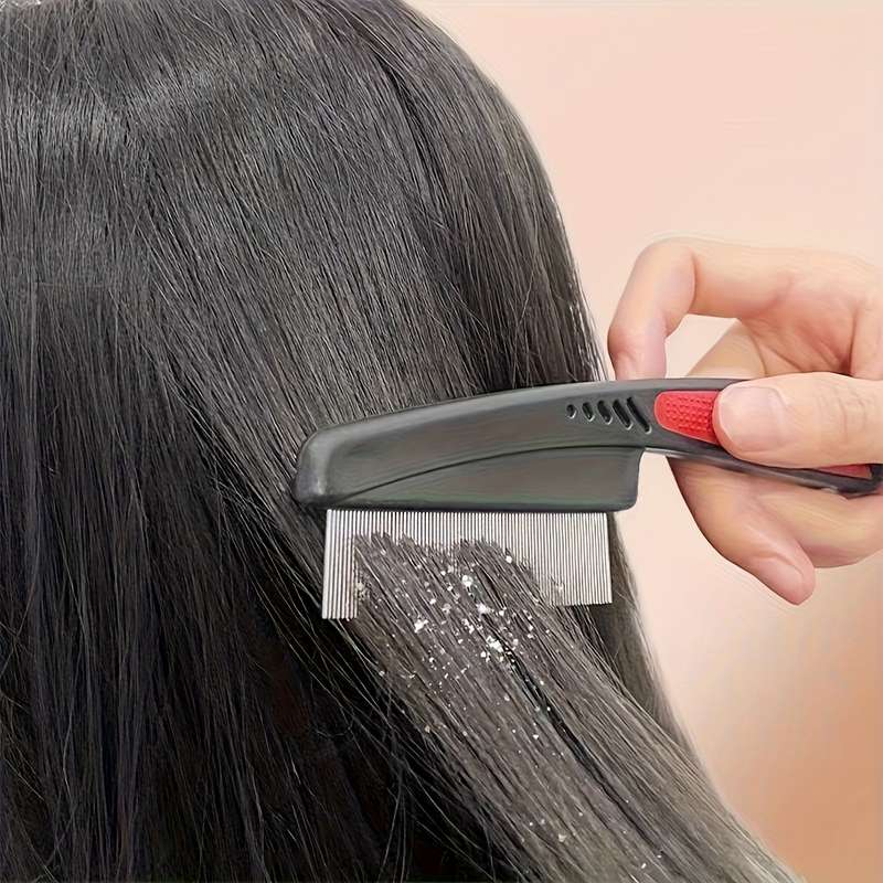 1pc Black Red Pet Comb