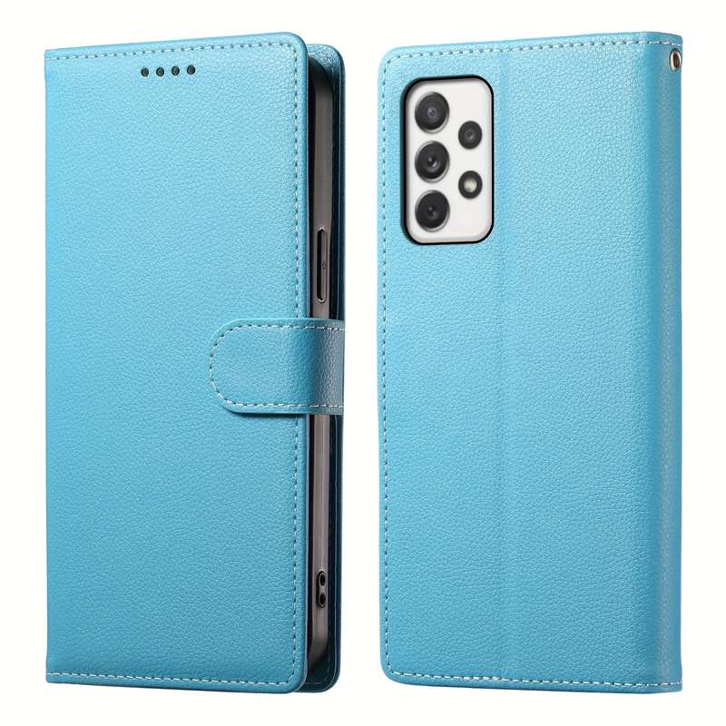 1pc Light Blue For Samsung Galaxy A72 Phone Cases