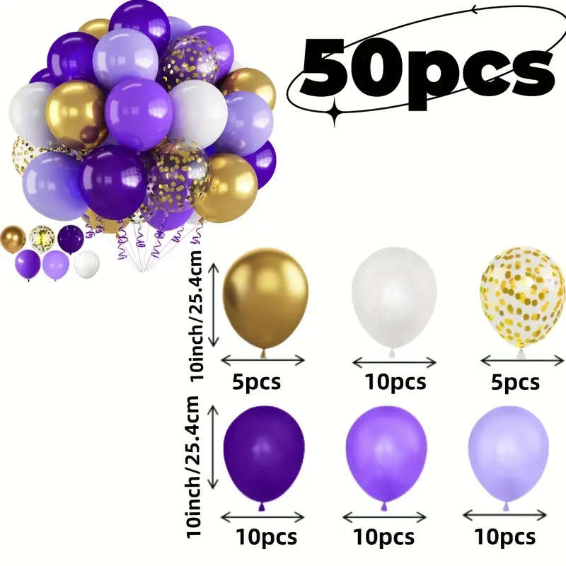 50 Latex Balloons
