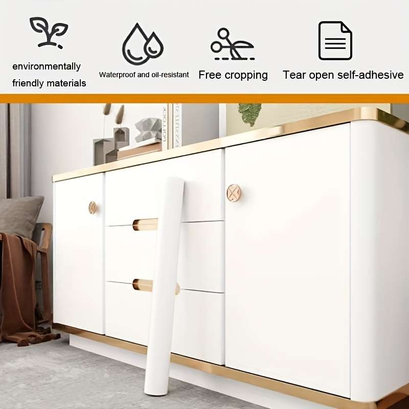 1PC Wall StickersMatte Texture Light Gray60CMX300CM  23.62X118.11IN